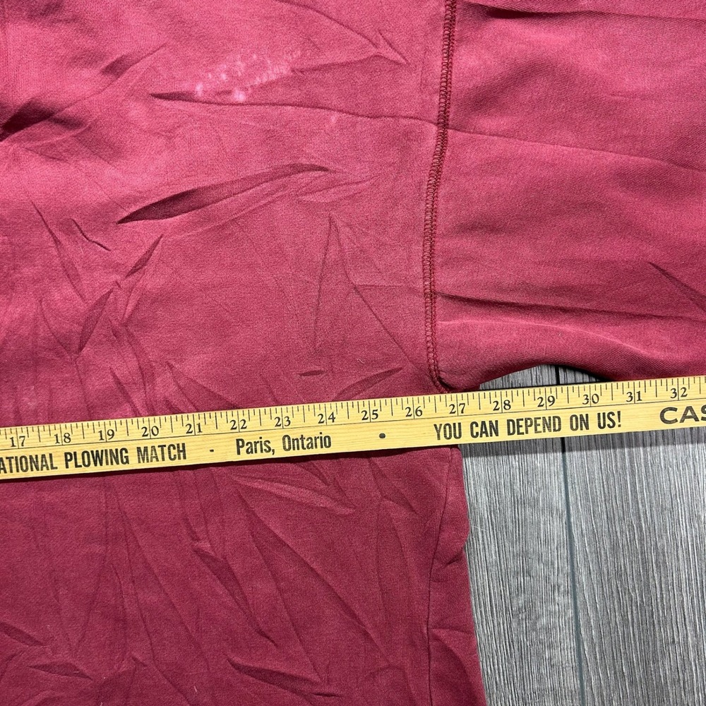 Vintage Abercrombie & Fitch Limited Edition Sweatshirt Mens Large Burgundy Red - Picture 7 of 8